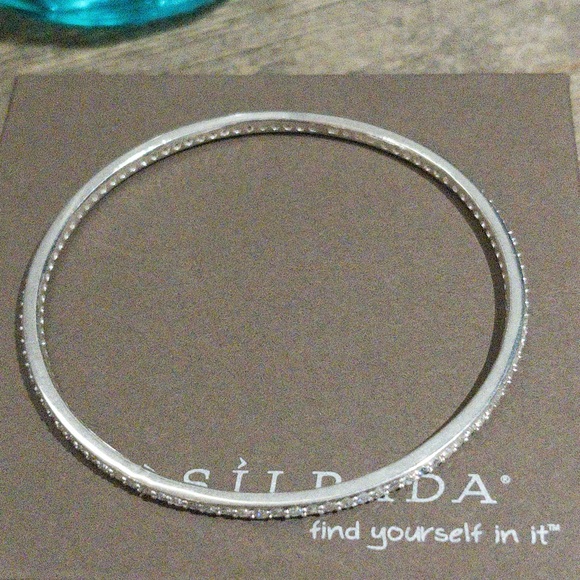 Silpada Jewelry - Silpada Perfection Bangle | CZ | Sterling Silver